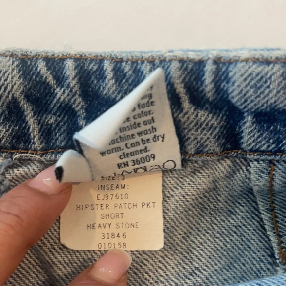 Vintage Calvin Klein Hipster Patch Denim Shorts size 3 - Picture 11 of 15